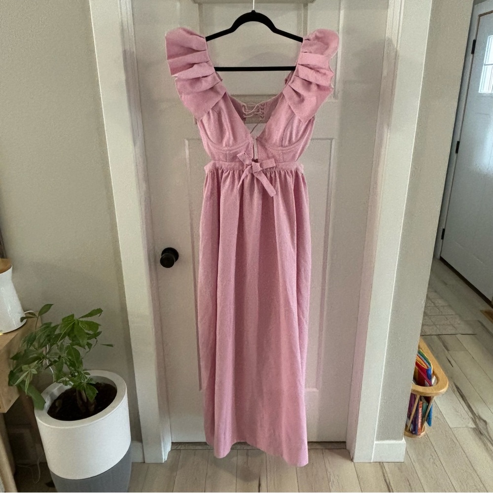 For Love And Lemons Pink Maxi Dress - Picture 9 of 11